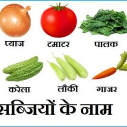 Vegetables Name In Hindi