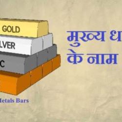 Metals Name In Hindi